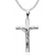 Krzyżyk srebrny z łańcuszkiem 50 cm
